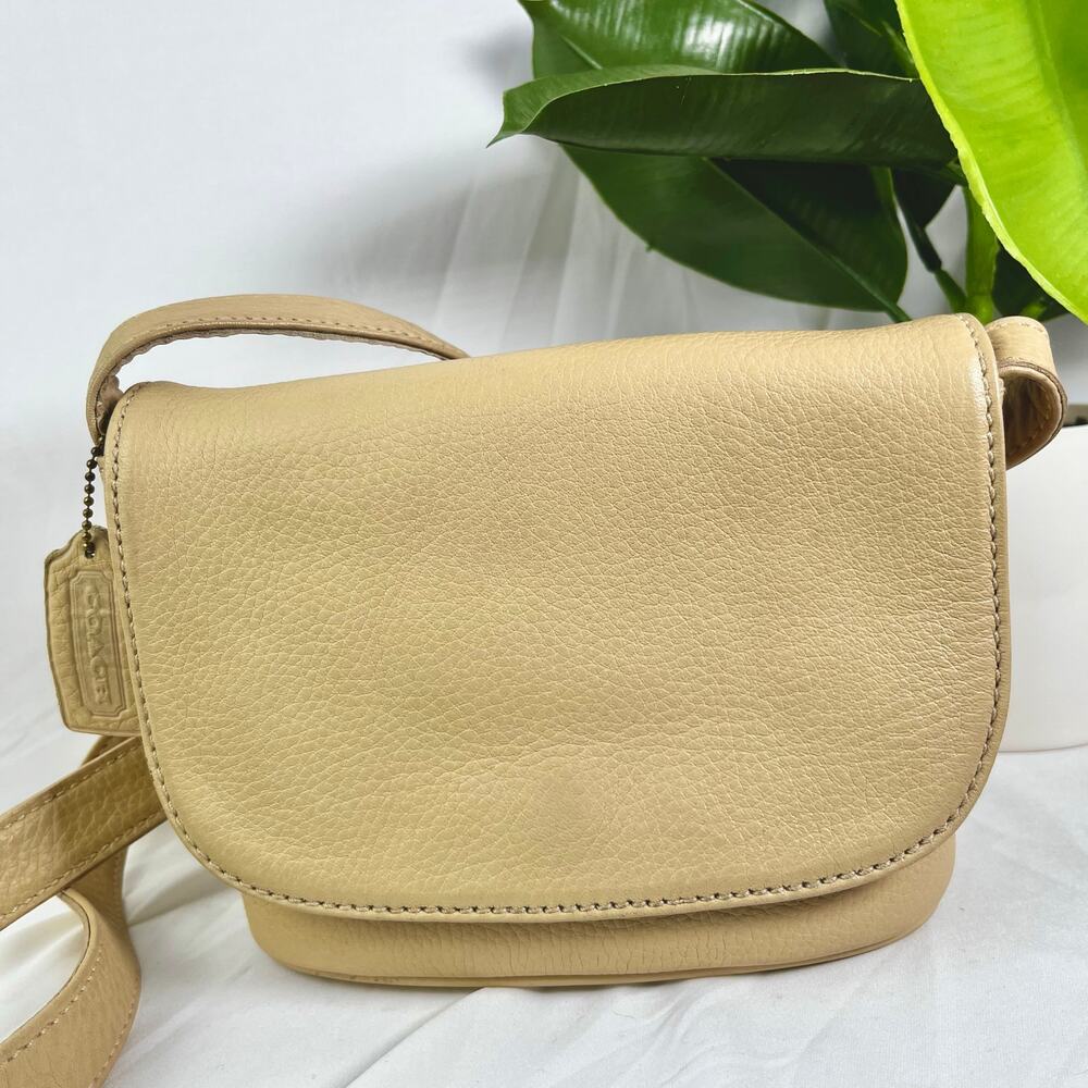 COACH Mini Sonoma 4919 Pebbled Leather Vintage Small Flap Bag Crossbody